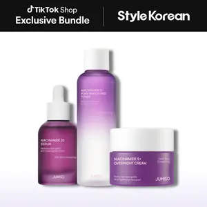[Jumiso] Niacinamide Dark Spot Correcting Routine Set - Niacinamide 20% Serum, Overnight Cream, Soothing Toner