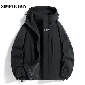 Spring/Autumn Unisex Korean Style Waterproof Jacket — Water-Resistant, Windproof Outerwear with Hood for Outdoor Use, Youth Jacket