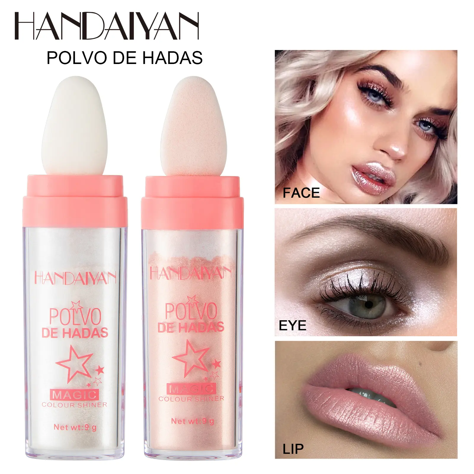 10ml Pearl Micron Powder Highlighter - Lightweight Waterproof, Extremely Fine Non-Flaking Long-Lasting Shimmer Cosmetic for Face, Eyes, Lips, Boosts Radiance, Ideal for Dates, Parties, Fairy Pink