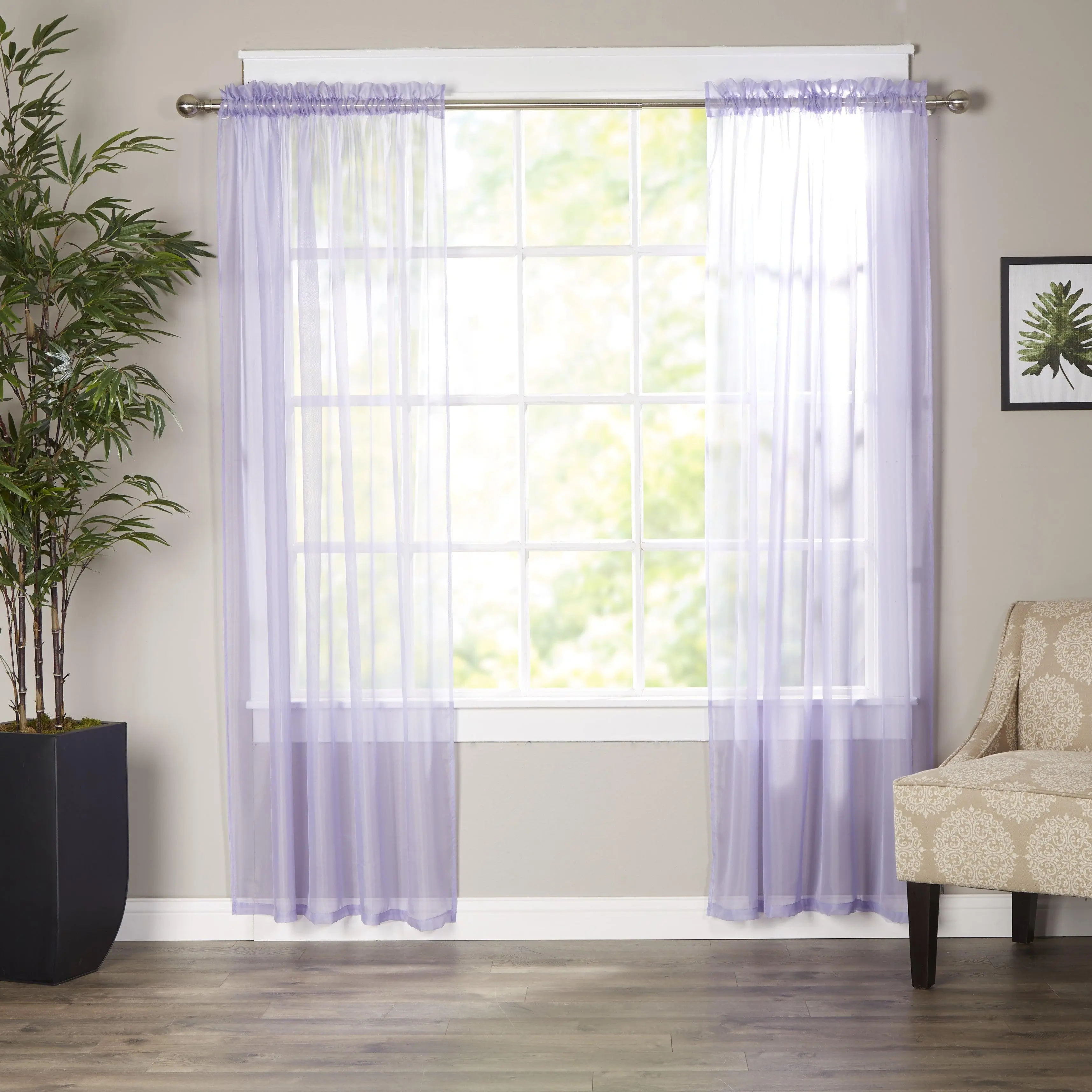 Mocassi 2-Pack Home Decoration Curtain Panels, Lightweight Hotel-Inspired Drapes with 2in Rod Pocket, 60in W x 84in L for Room Decor, Living Room Decor