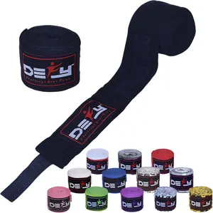 180" Boxing Hand Wraps – Elastic Hand Wraps for MMA, Muay Thai, Kickboxing & Training, Professional Wrist Support Bandages for Men & Women (Pair)