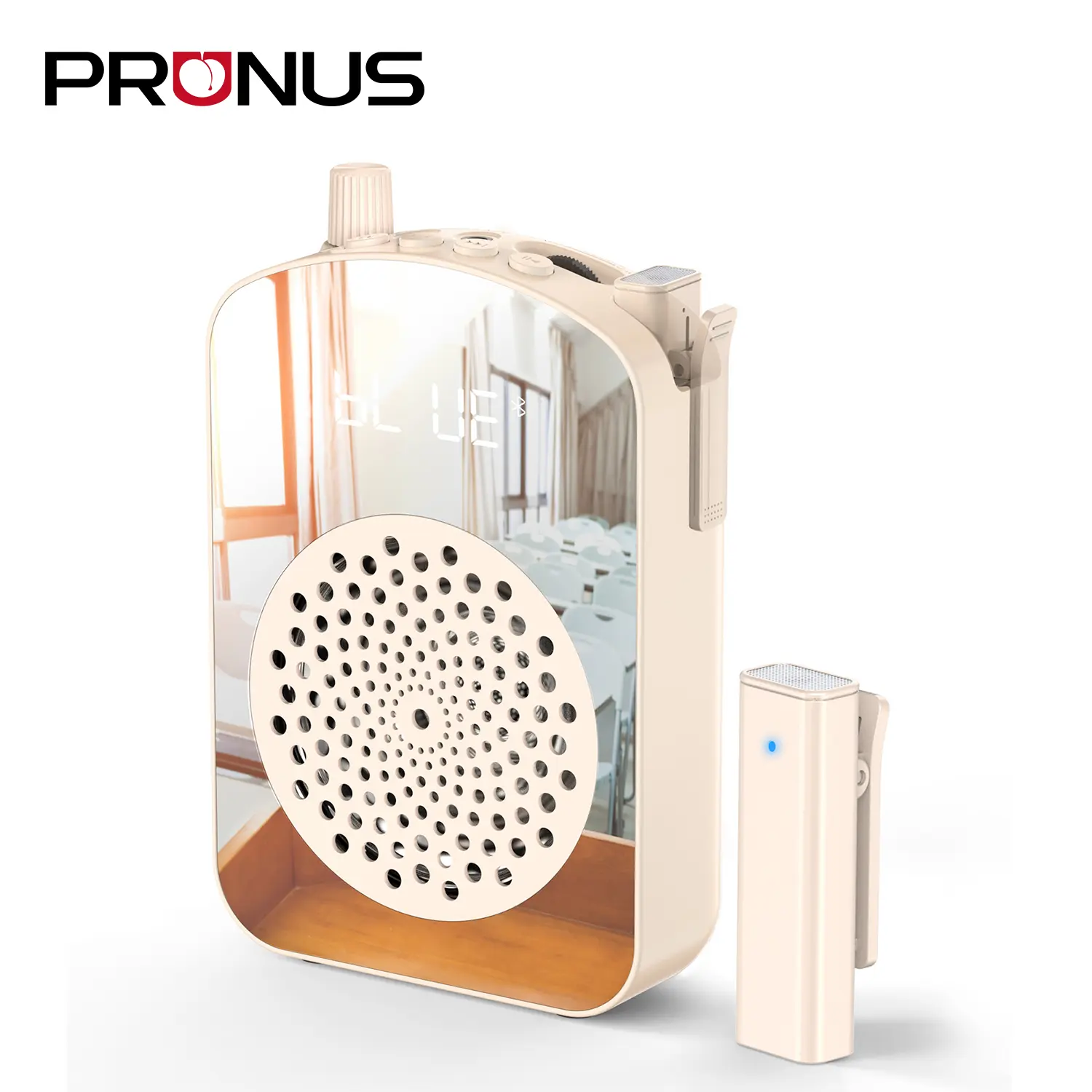 PRUNUS A10 Voice Amplifier Wireless with Lavalier Microphone | Charging &Storage,Portable Voice Amplifier with Laple Mic Speaker,Mini Voice Amplifier for Classroom,Speech,Training Outdoor