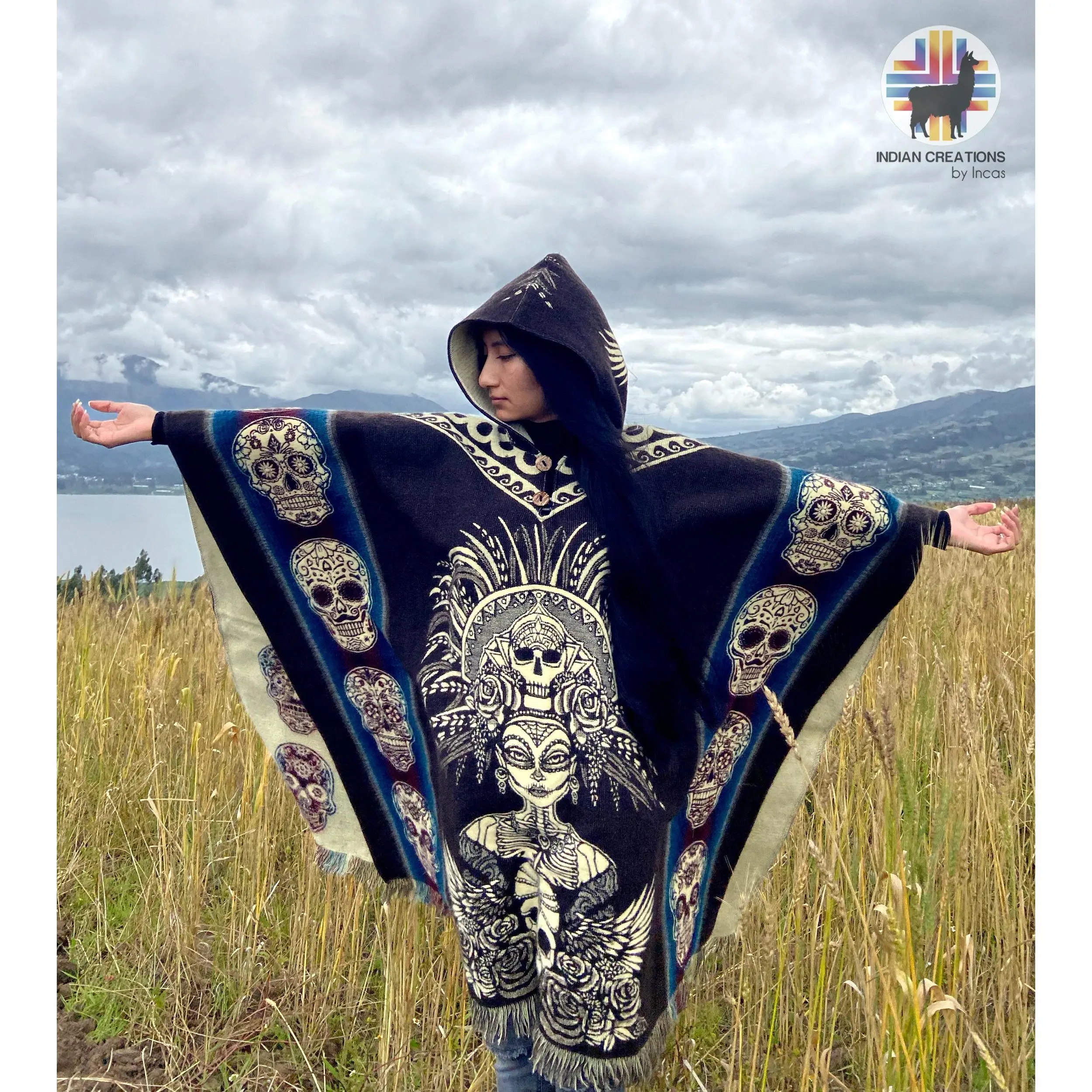 Aztec Goddess Poncho