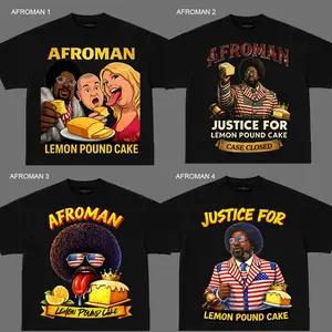Afroman Lemon Pound Cake Shirt  4 Styles Meme Tee, Funny Rap Graphic T-Shirt, Afroman Viral Tee, Funny Rap Humor, Bold Cartoon Streetwear Graphic T-Shirt