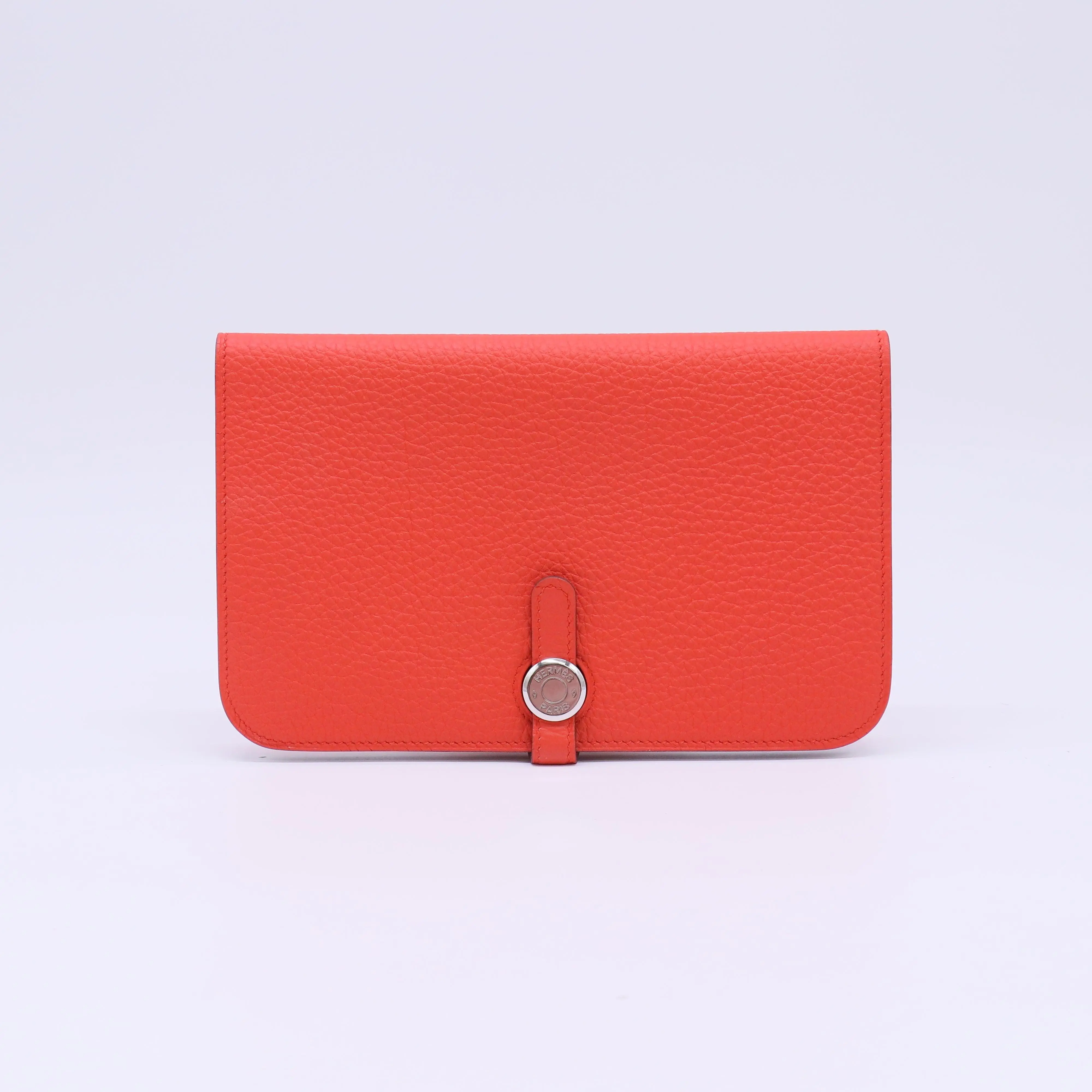Pre-owned HERMÈS Leather Small Leather Goods Hermes Dogon Duo Wallet W22207