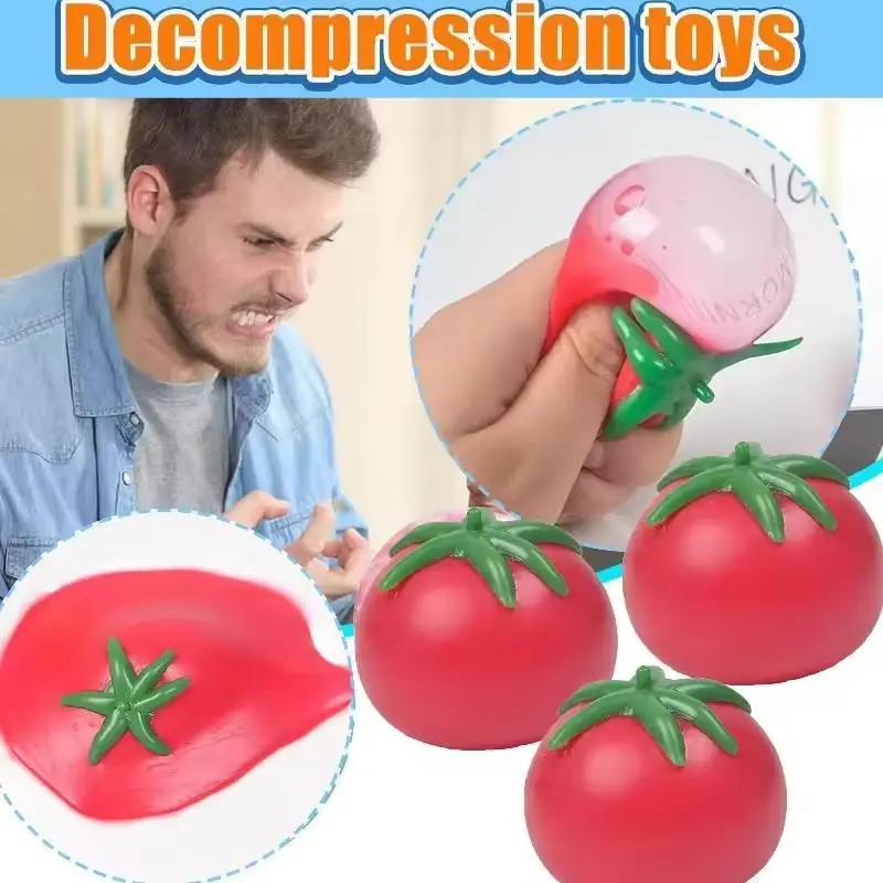 Taba Squishy Cool In Summer Tomatoes Water Balloon Water Fights On The Beach Can't Be Broken Artificial Fruits Kids Squeeze Toys