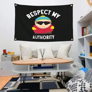 Respect My Authority Flag, 1 Count 3x5 Ft Polyester Banner, Meme Funny Flags for College Dorm Room Wall Decor