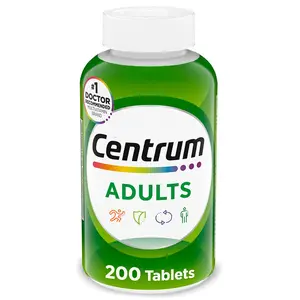 Adult Multivitamin Multimineral with Antioxidants, Zinc, Vitamin D3 & B Vitamins - Gluten-Free, Non-GMO - 200 Count