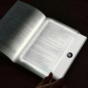Smart LED Reading Lamp – Rechargeable, Adjustable Brightness & Timer Function, Flat Design Bedside Light for Cozy Night Reading & Unique Reader Gift