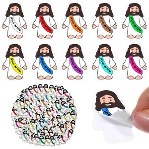 200Pcs Jesus Love You Stickers Jesus Themed Sticker with Inspirational Quotes for Students Teacher Appreciation Week Graduation Summer Camp Gift Christian Waterproof Vinyl Decals for Mother’s Day Gift Water Bottle Laptop Bible Journaling Party Favor