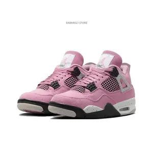 Pink and Black High-Top Casual Shoes