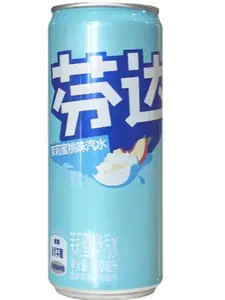 Fanta Jasmine Peach 330mL Can - Refreshing Fruit Beverage with Jasmine & Peach Flavors for On-the-Go Drinks