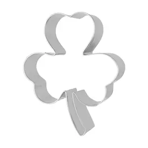 Stainless Steel Clover Cookie Cutter Suitable for Baking & Fondant - Lucky Four- Clover Mold, Easy Release for Bread, Pastries, Wedding/Valentine's Crafts, School, Suitable for Clay and, Pastry