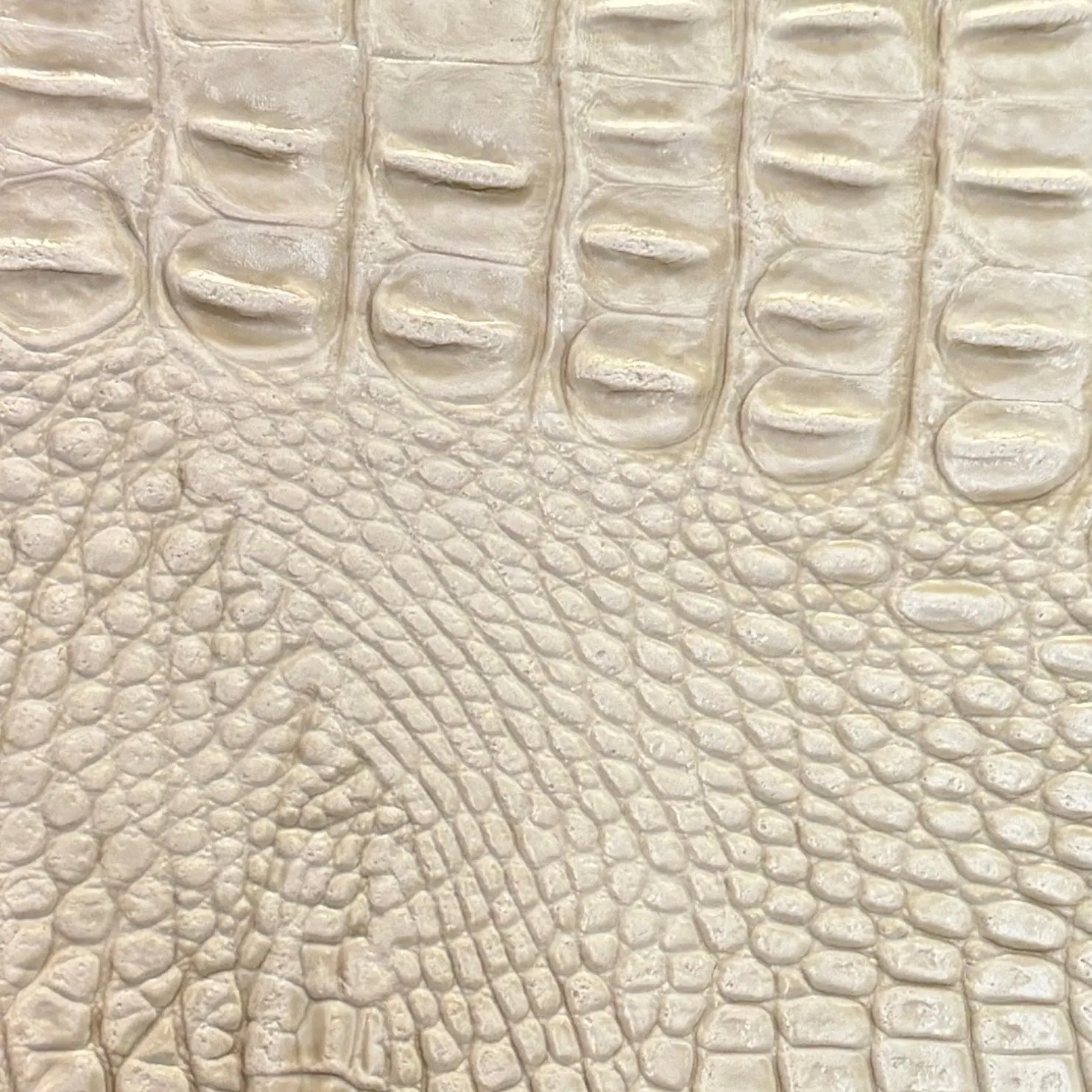 0120 “Beige Crocodile” Faux Leather