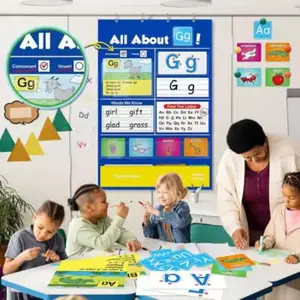 New Letter Learning Pocket Chart, Educational Toy, Portable Design, Easy-To-Use Study Tool, Alphabet Learning Chart, Perfect for Home and Classroom Use