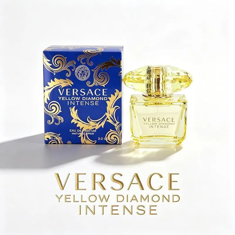VERSACE Yellow Diamond Intense EDP for Women, Floral Scent with a Bold Aroma, Luxury Women's Fragrance, 3 oz / 90ml