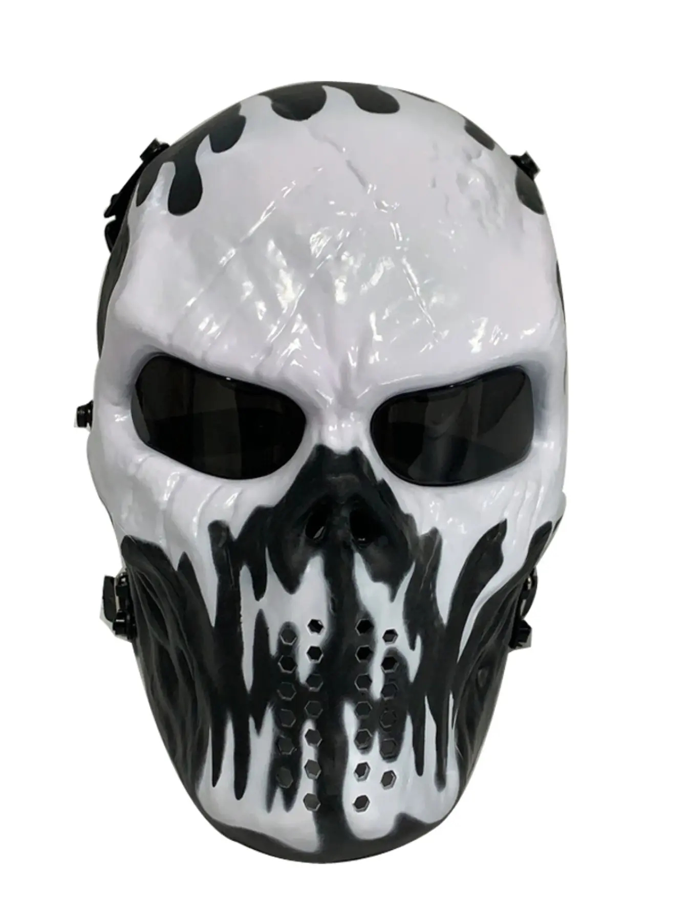 Halloween Skull Mask Design Cosplay Game Face Mask Cool Mask Film Shooting Equipment, Mischief Prank Funny Novelty Trick, Solid Pattern, All Seasons