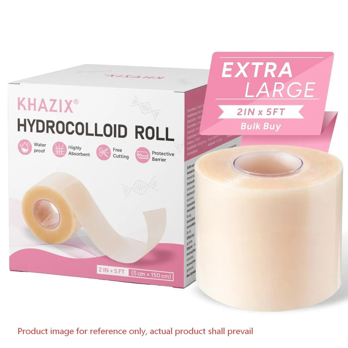 1pcs, Hydrocolloid Roll, DIY Skin Care Patch, Highly Absorbent & Waterproof for Burn, Blister, Acne Care, Acne Scar Remover, Scar Solution, First Aid Kit Essential, 5cm x 150cm / 2 in x 5 ft
