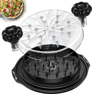 8-inch Chicken Shredder,Visible Lid Meat Cutter,ABS Chicken Shredded Machine with Anti-Slip Strip, Ergonomic Handle, BPA Free, Perfect Utensils for Pork,Beef,Chicken,Kitchen Gadgets,Vegetable Slicer Grill,desmenuzador