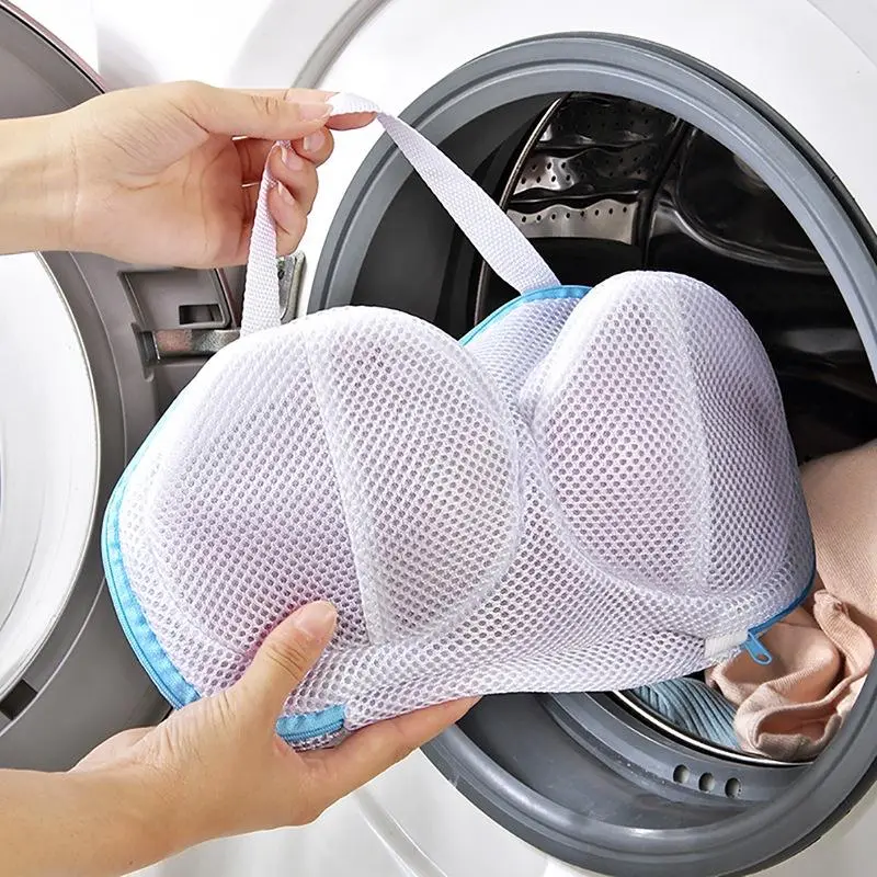 Bra-Specific Mesh Laundry Washing Bag, Underwear Protection Laundry Bag with Anti-Deformation Zipper Design, Ideal for Machine Wash, Practical Gift, Laundry Products, Bra Washing Bags For Laundry