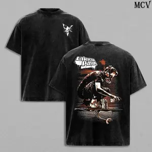 Chester Bennington Legacy Tee – Vintage Acid Wash Heavy Cotton Oversize Unisex Rock Band T-Shirt, Retro Y2K Nu Metal Streetwear Top, Linkin'n Parks Music Merch for Fans, 2000s Tour Collector Merch