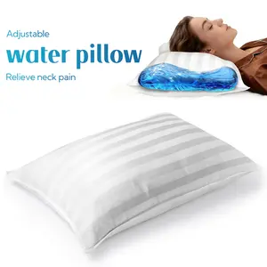 Sleep-Quality Benefits Water Pillow, Fully Adjustable Pillow; Reduce Neck Pain & Headaches; Deep, Uninterrupted Sleep; Side/Back/Stomach Sleepers, Standard(Single Pack) Ergonomic Memory Foam bed  set