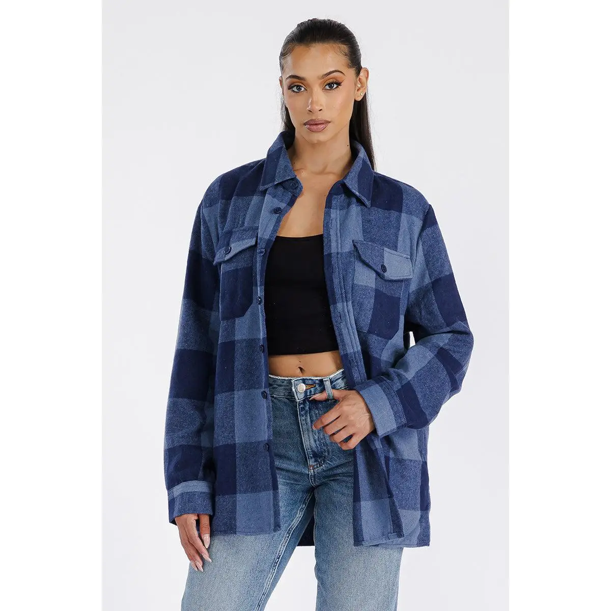 Boyfriend Oversized Blue Soft Flannel