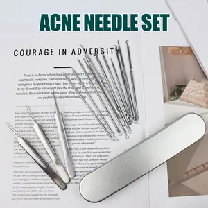 14 Counts Acne Needle Set, lightweight and portable, reusable after cleaning