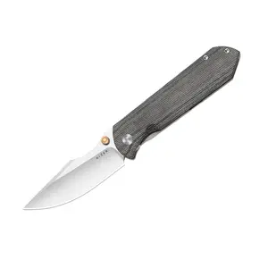 Kizer Harpoon Fold Elmax Titanium & Norplex UltreX Micarta Camping Outdoor Ki4784A2