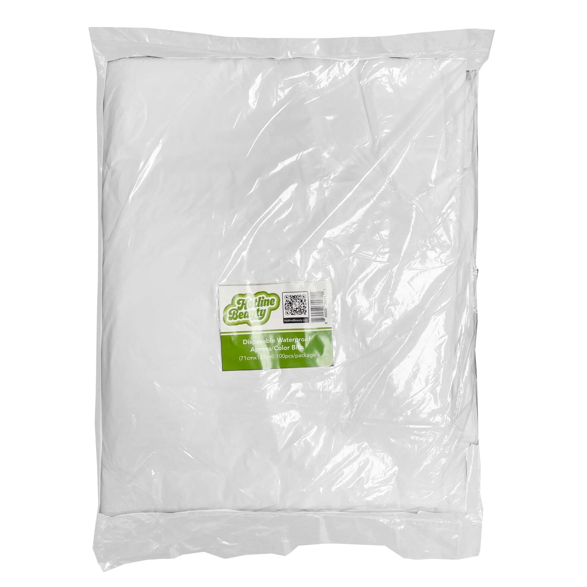 Disposable Waterproof Aprons/Color Bibs | 100 Pack | 71x117cm | HOTLINE BEAUTY