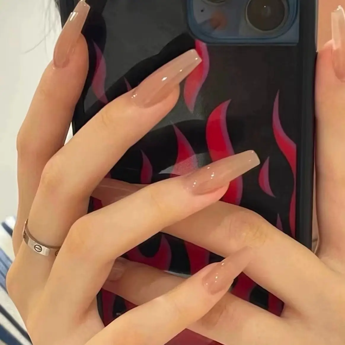 Elegant Nude Ballet Shape False Nails, Glossy Transparent Fake Nails, Diy Fake Nails, Diy Nails Art, Fake Nails Extensions, Versatile for Work, Date Night, Millennium Style, 24 Pieces Set, Nail Extension Set