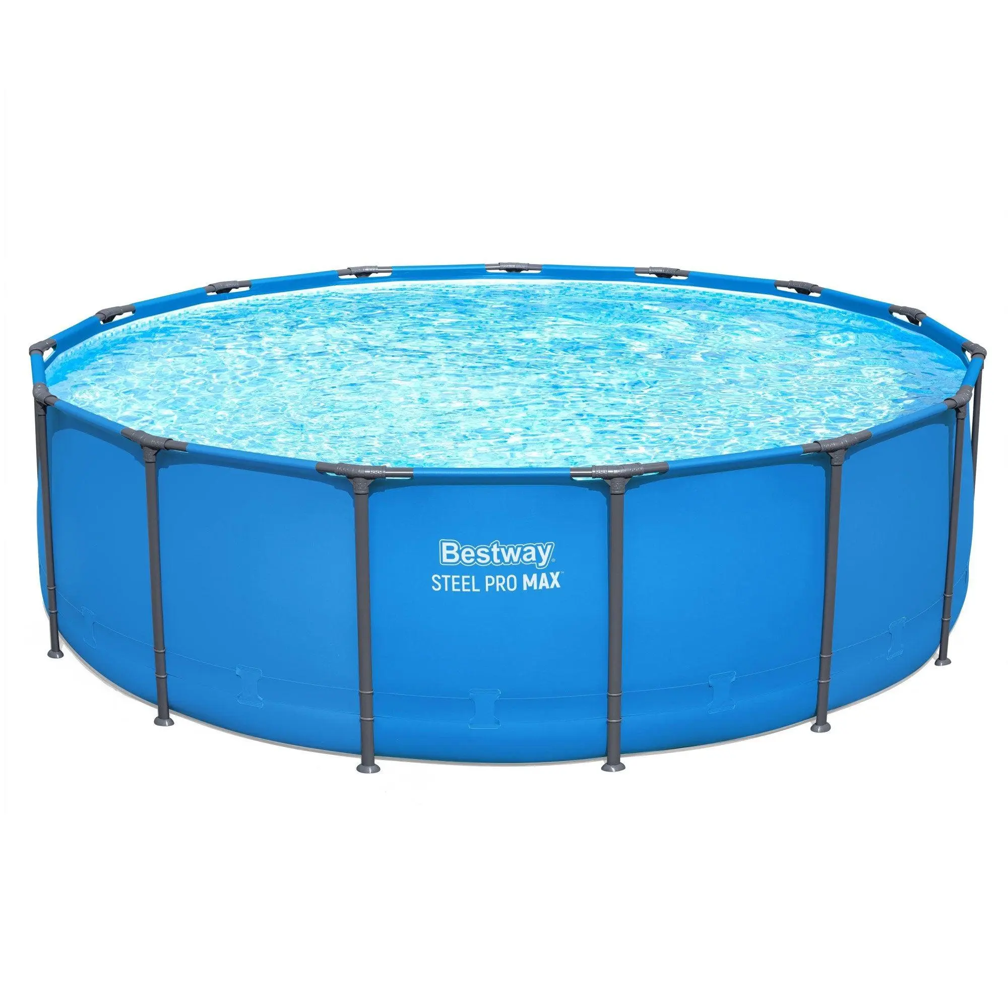 Bestway Steel Pro MAX Round Above Ground Pool, Blue (15 Ft | 14 Ft | 12 Ft | Size Options) Bestway Steel Pro MAX Round Above Ground Pool, Blue (15 Ft | 14 Ft | 12 Ft | Size Options)