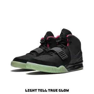 Mid Top Breathable Woven Mesh Matte Faux Suede Dual Fastener Sneakers Solid Black Hot Pink Collar Luminous Pale Mint Translucent Outsole Cushioned Support Midsole Futuristic Night Street Party Casual Footwear Complete Matching Shoe Box