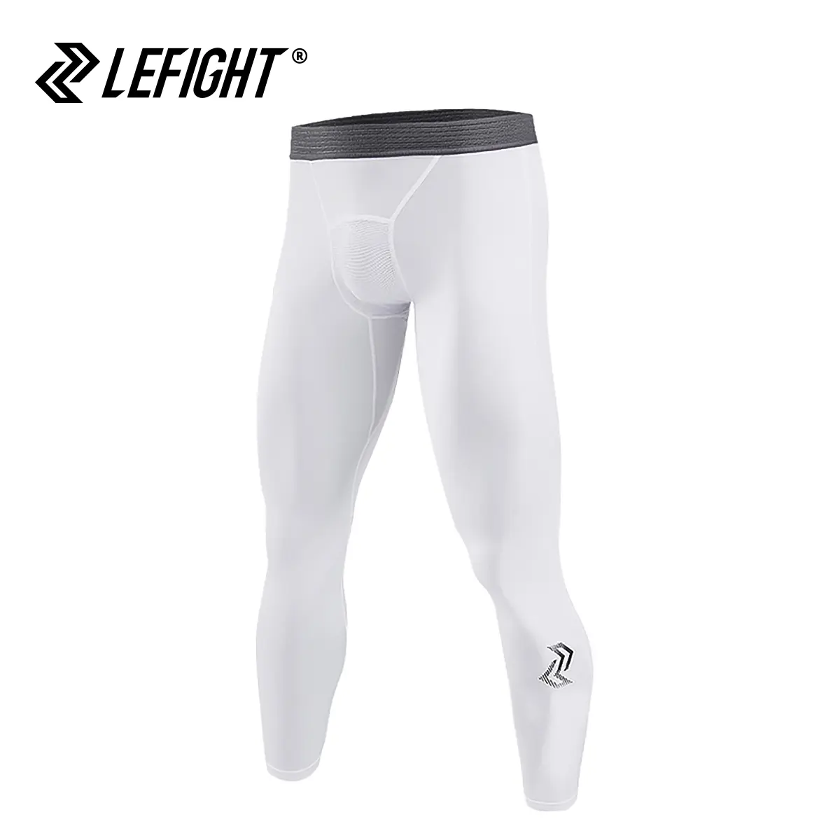 Lefight Men's Nine-Point Tights Leg Covers High Elastic Compression Fitness Basketball Bottoming Shorts Moisture Wicking Spandex Tights