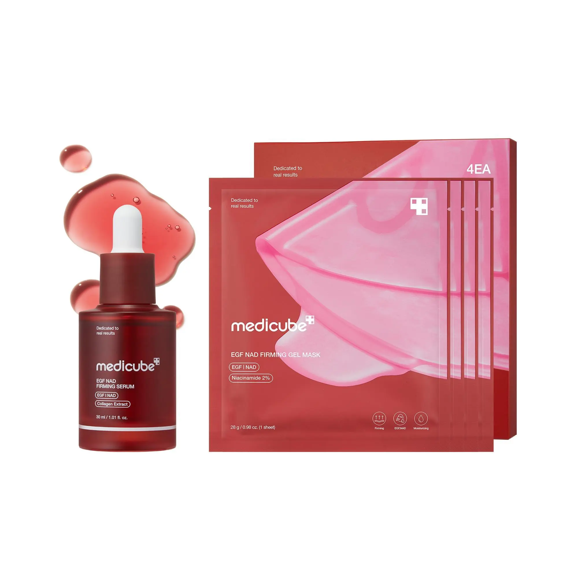 [NEW] [medicube] NAD+ EGF Power Duo | NAD+, EGF, Collagen Extract, Anti-aging, Plumping, Radiance Boosting | Cares for Look of Fine Lines, Skin Elasticity & Firmness For Youthful-looking Skin | NAD+ EGF Firming Serum & Gel Mask | Korean Skincare, K-Beauty