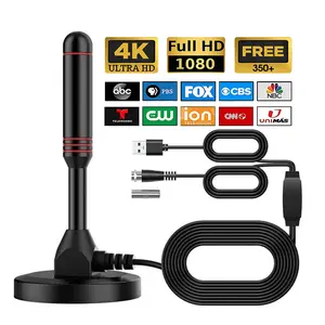 2026 Indoor TV Antenna – HD Digital Antenna with 3M Base, 360° Rotation & Long-Range Reception, 4K/1080p Local Channels, Easy Setup TV Antenna Without Cable