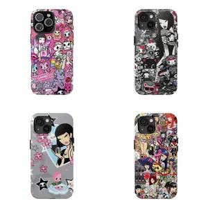 Kawaii Tokidoki Phone Case|Tokidoki Stylish Lady Y2K Phone Case Anti|Gifts For Women |Cartoon Phone Case |Compatible for iPhone 16/15/14/13/12/11/17 ProMax Plus for Samsung phones, suitable for both men and women, |Tough phone case|Halloween gift