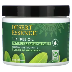 Desert Essence Facial Cleansing Pads, Tea Tree Oil, 50 Pads