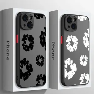 Luxury Fashion Phone Case for iPhone 17 17Air 16 16Promax 15 15Pro 14 14Plus 13 13Promax 12 12Pro 11 Pro Max X XS Max Plus Frosted Transparent Back Cover Shockproof Dropproof Dustproof Simple Phone Case Gift Protection - Cellphone