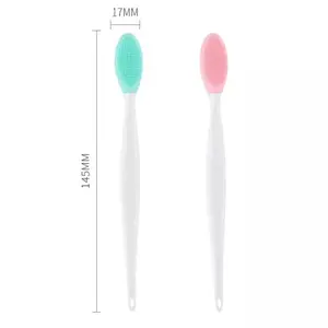 Double-sided Silicone Exfoliating Lip Brush Cleaning Tools Lip Scrubbing Tool Gentle Cleansing Facial Skincare Scrubber Delicate Exfoliate Comfort