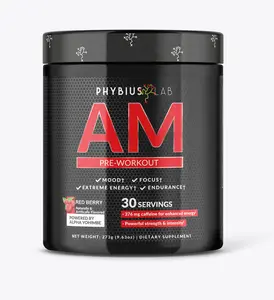 AM Pre-Workout Supplement | Phybius - Boost Your Performance Healthcare Powder Fitness Protein Shake Protein Bars