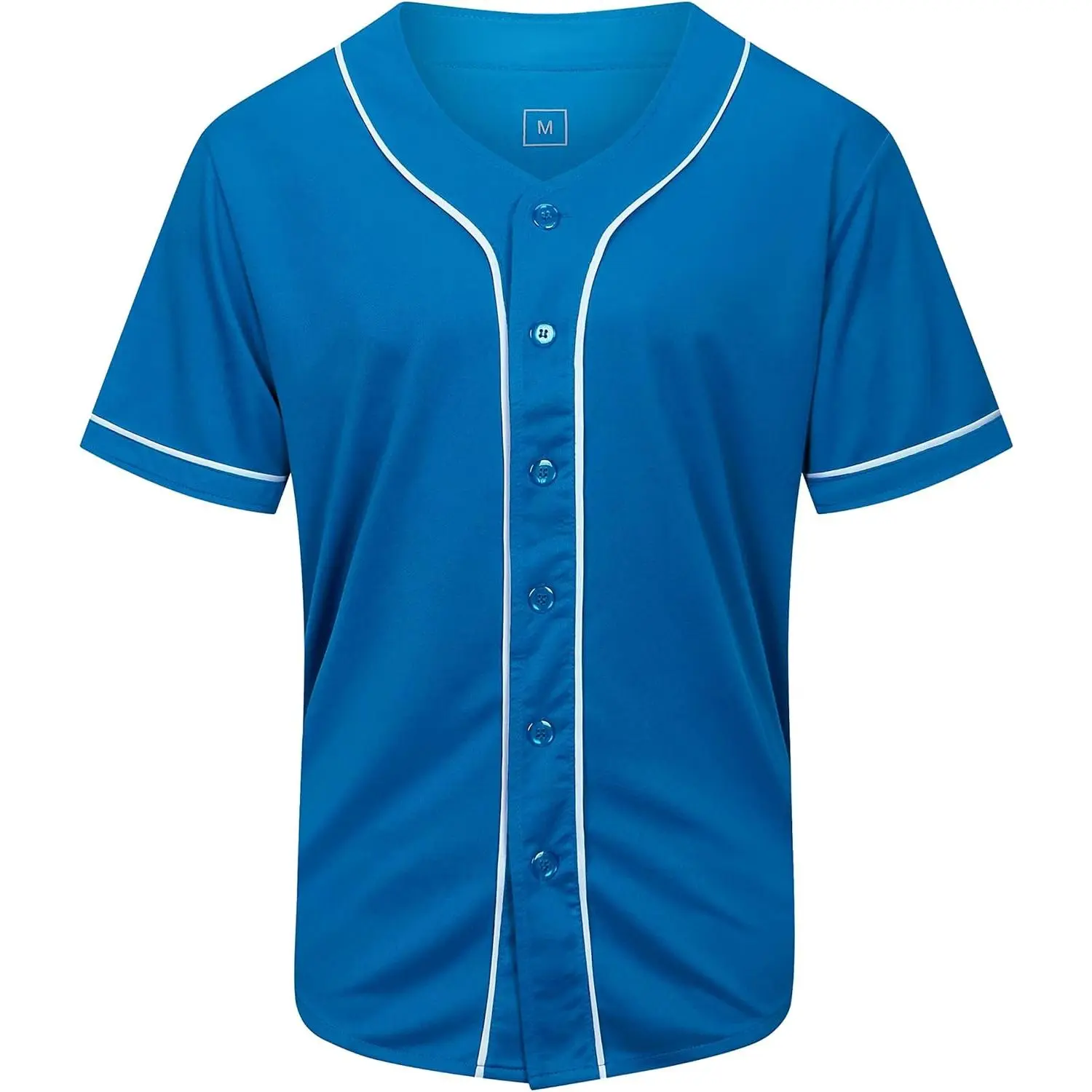 Blank Baseball Jersey,Short Sleeve Plain Jersey Shirt,Sports Uniform for Men Women(White, Black, Red,Blue,S-3XL)