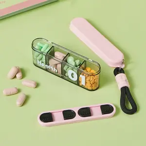New Portable Compartmented Medicine Box, Travel Mini Pill Case, Sealed Dustproof Drug Storage, Essential Medication Organizer