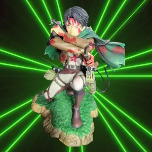 Titan Slayer Ultimate Vanguard Warrior Showdown Figure - Art Statue Bust for Adults Iconic Pose Three-Sword Style Premium Detailing Vibrant Finish Collector Ready