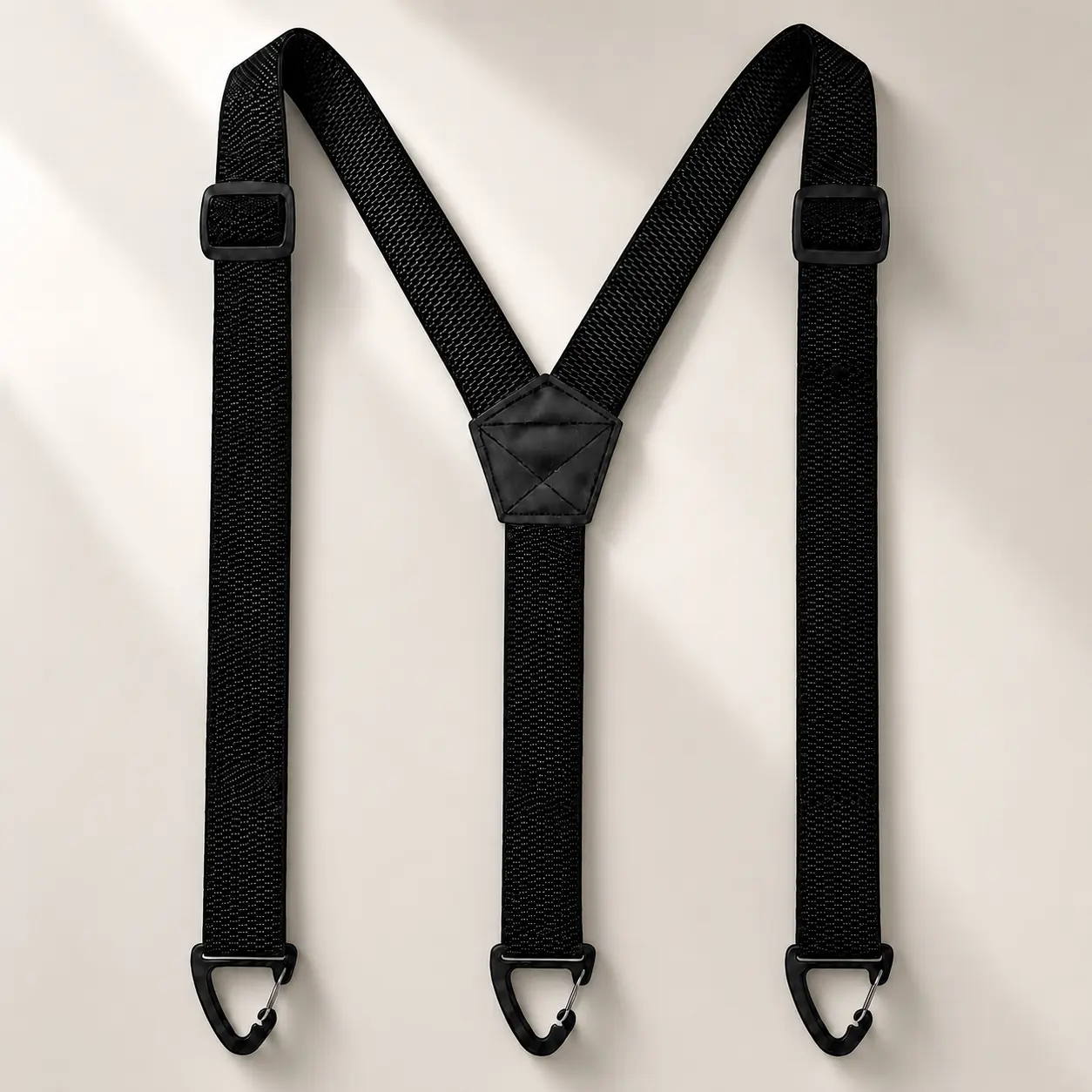 Unisex Low-Profile Hidden No-Show Suspenders, 1.5" Wide Heavy-Duty Adjustable Under-Clothes Style with 3 Snap Loops for Workwear & Outdoor Pants