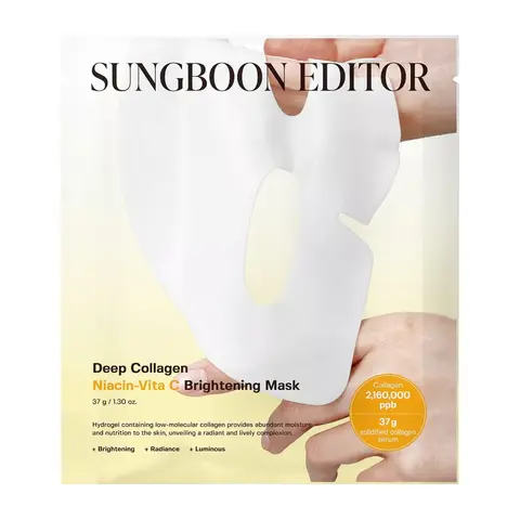Sungboon Editor - Deep Collagen NIACIN-VITA C Brightening Mask (Single) Hydrating Moisturize