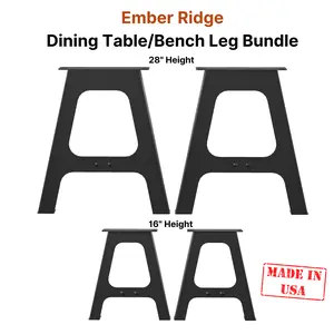 Table Legs With Bench Legs Bundle (Ember Ridge)