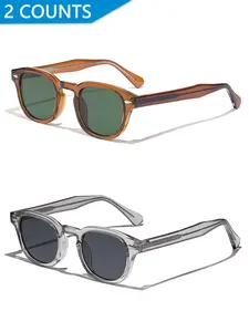 Vintage Trendy Tinted Lens Polarized Sunglasses, Retro Outdoor Sports Sunglasses, Fashionable Sunglasses for Men & Women for Everyday Use