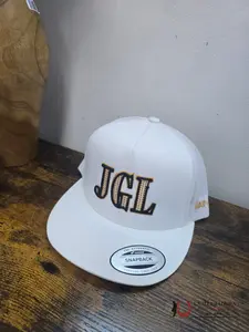 TEXAS RANCH WHITE Style 025 JGL punteado dorado  hat
