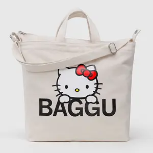 Hello Kitty x Baggu Horizontal Zip Duck Bag (Big Face)